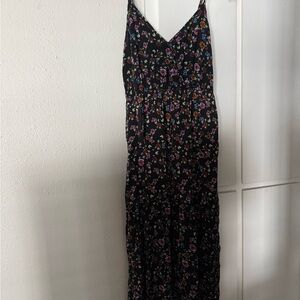 New Look Black Floral Maxi Dress